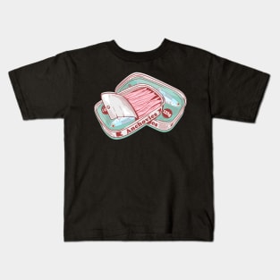 Anchovies in a tin Kids T-Shirt